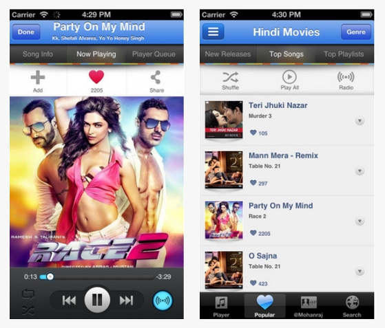 Dhingana, una app de música de Bollywood que acumula 3,5 millones de descargas