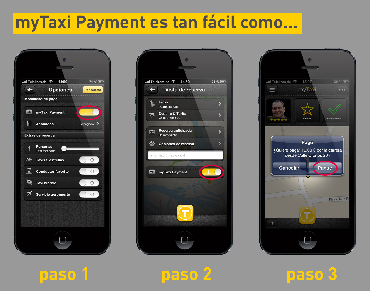 Pagar un taxi con tu smartphone ya es posible gracias a myTaxi