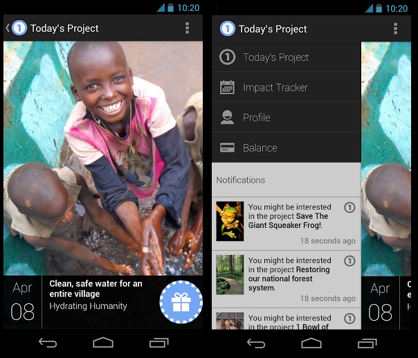 Google lanza One Today, una app para hacer microdonaciones a buenas causas