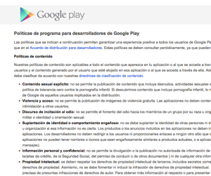 Google actualiza las directrices para desarrolladores en la Play Store para evitar malas prácticas
