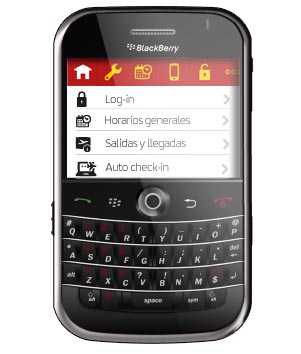 Iberia actualiza su aplicación para BlackBerry