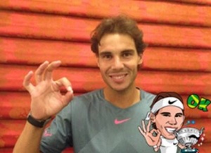 Line crea un sticker personalizado para Rafa Nadal por su victoria en el US Open 2013