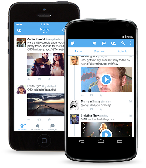 Twitter actualiza sus apps de iOS y Android con un nuevo look and feel