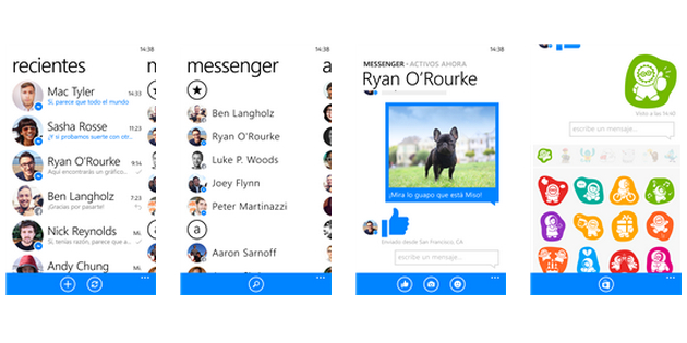 Facebook Messenger da el salto a Windows Phone
