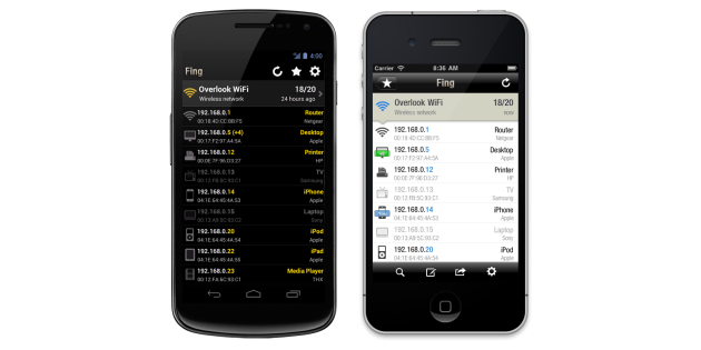 Fing, una app para Android e iOS que detecta ladrones de WiFi