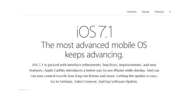 Apple lanza iOS 7.1 con mejoras en Siri y la novedad de CarPlay