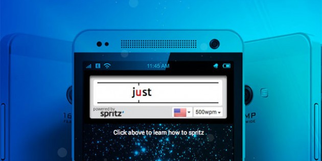 Spritz, una app capaz de leer 1.000 palabras por minuto que se estrenará en el Galaxy S5