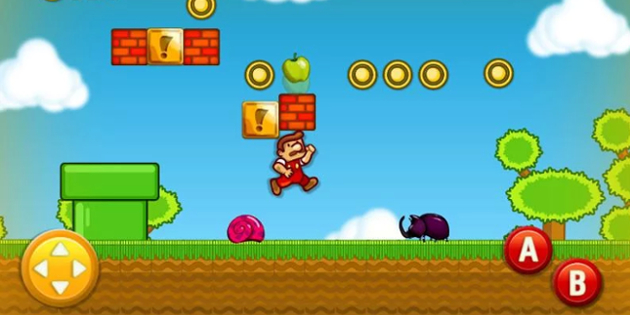 Steve´s World, un Mario Bros que come manzanas en lugar de setas