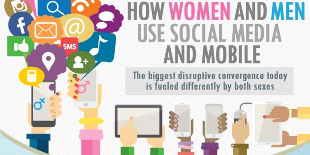 Infografía: Diferencias entre hombres y mujeres en el uso de móviles y redes sociales