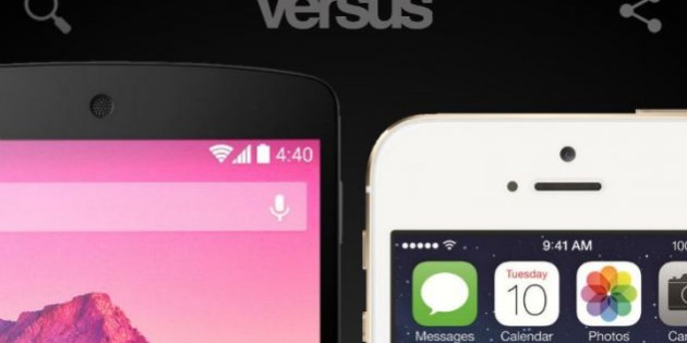 Compara las especificaciones de dos gadgets con la app de Versus