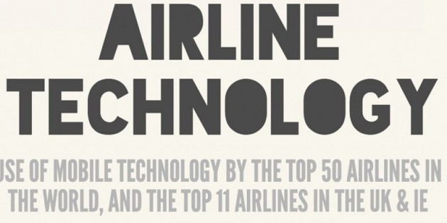 Infografía: El uso de apps por parte de las compañías aéreas