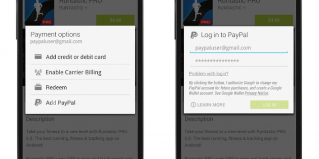 Ya es posible comprar aplicaciones en Google Play pagando con PayPal