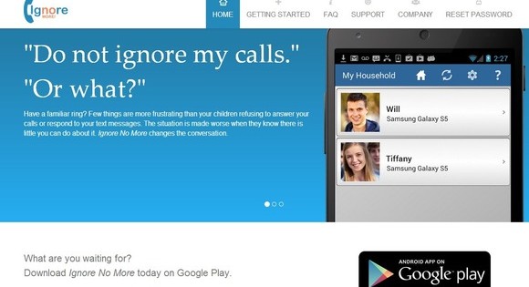 Ignore No More, una app para que los hijos no ignoren las llamadas y SMS de sus padres
