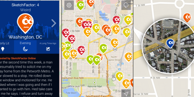 SketchFactor, una app para alertar de zonas urbanas inseguras
