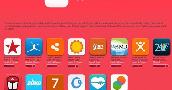 Apple presenta una sección de apps de Salud en la App Store