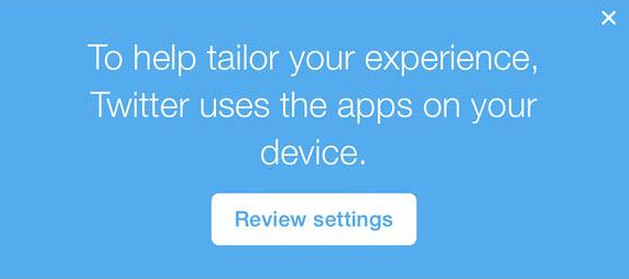 Twitter quiere saber qué apps utilizas