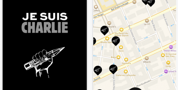 Una sola hora para aprobar la app de iOS de Je Suis Charlie