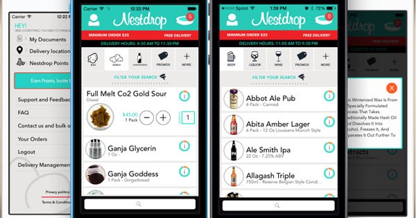 Nestdrop, una controvertida app para pedir marihuana a domicilio