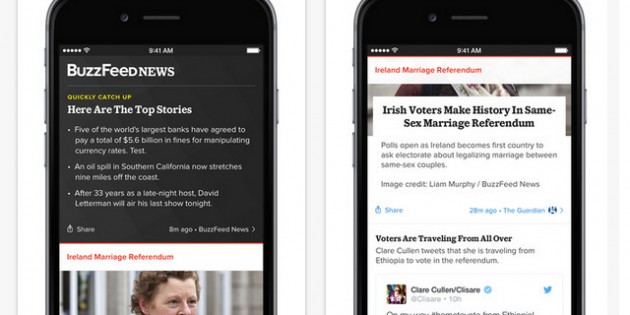 BuzzFeed presenta una aplicación para consultar noticias