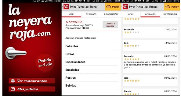 Los españoles, terceros en Europa en utilizar apps para pedir comida