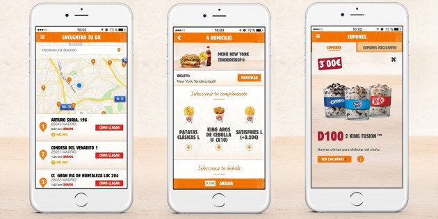 La app de Burger King se renueva con pedidos a domicilio