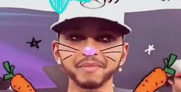 Lewis Hamilton la lía con Snapchat