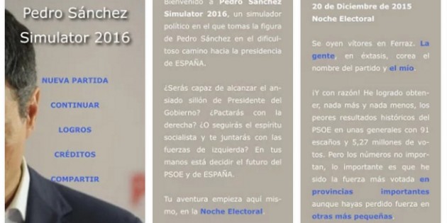 El simulador de Pedro Sánchez para móviles definitivo