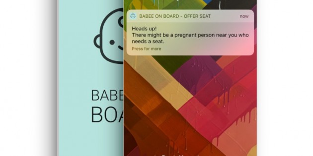 Babee on Board, una app para dejar sentarse a las embarazadas en el transporte público