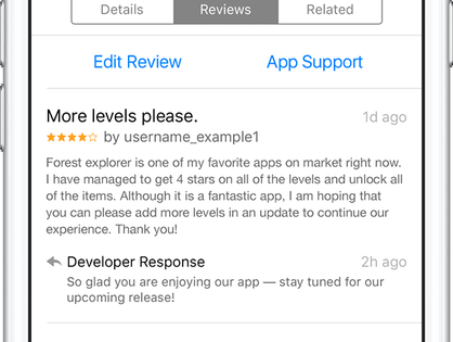 Los desarrolladores de iOS ya pueden responder a las reviews de sus aplicaciones