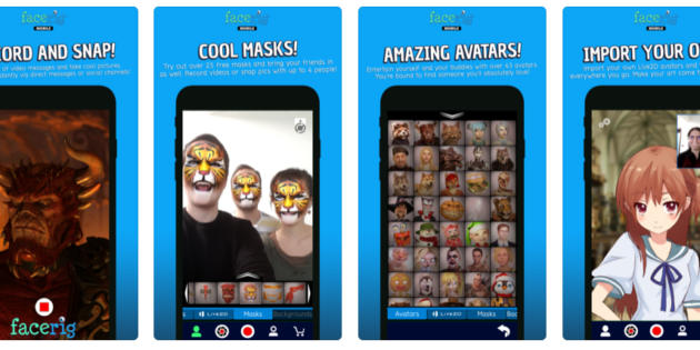 FaceRig, la app que te permite controlar un avatar con reconocimiento facial