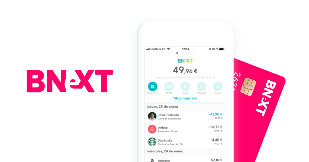 La app de banca móvil Bnext levanta 22 millones de euros en una ronda de financiación