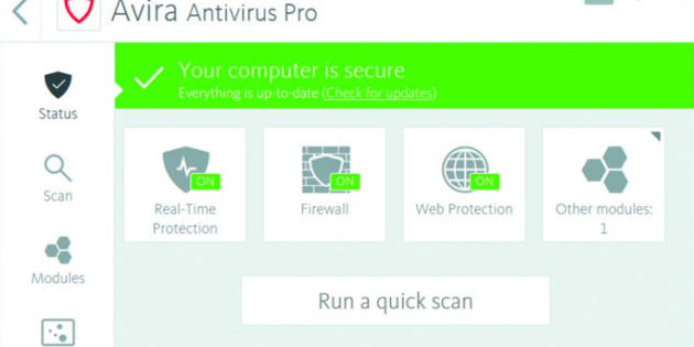 Análisis de Avira Antivirus Pro 2018: Un rendimiento potente y rápido