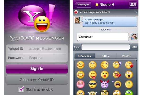 old version of yahoo messenger for android