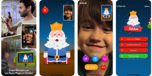 Una app permite a tus hijos mantener videollamadas con los Reyes Magos