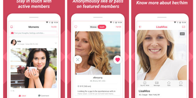Cougar Dating Life, la app de citas que empareja a maduritas con yogurines