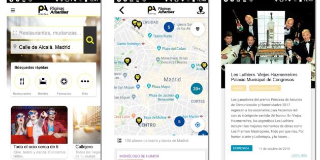 Páginas Amarillas lanza una nueva versión de su app para Android