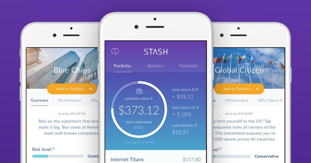 La app de microinversiones Stash levanta 65 millones de dólares de fondos