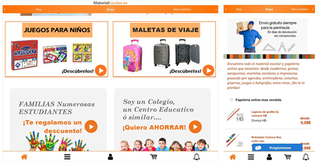 Material Escolar Online, la mejor app de papelería