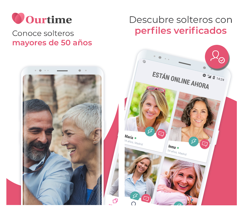 Así es Ourtime, la app de dating para cincuentones que triunfa en España