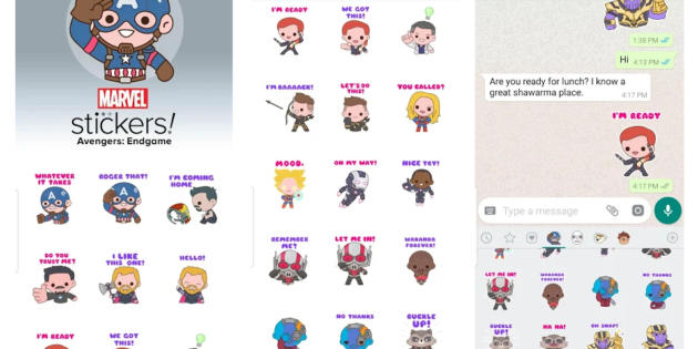 Consigue los stickers de Vengadores: Endgame con esta app