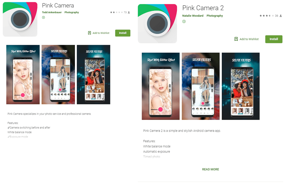 Dos falsas apps de edición de fotos para Android escondían el malware MobOK