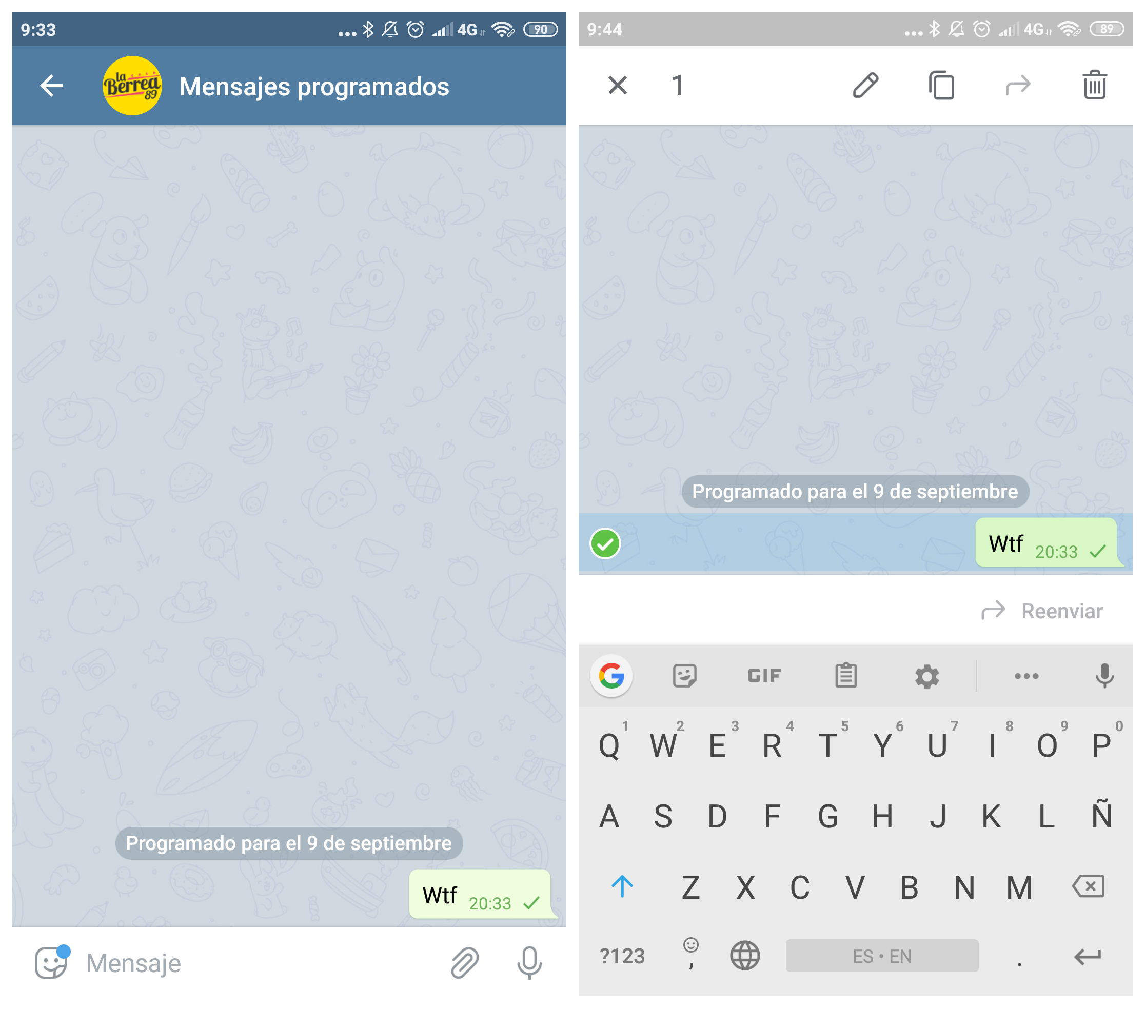 Así puedes programar mensajes en Telegram