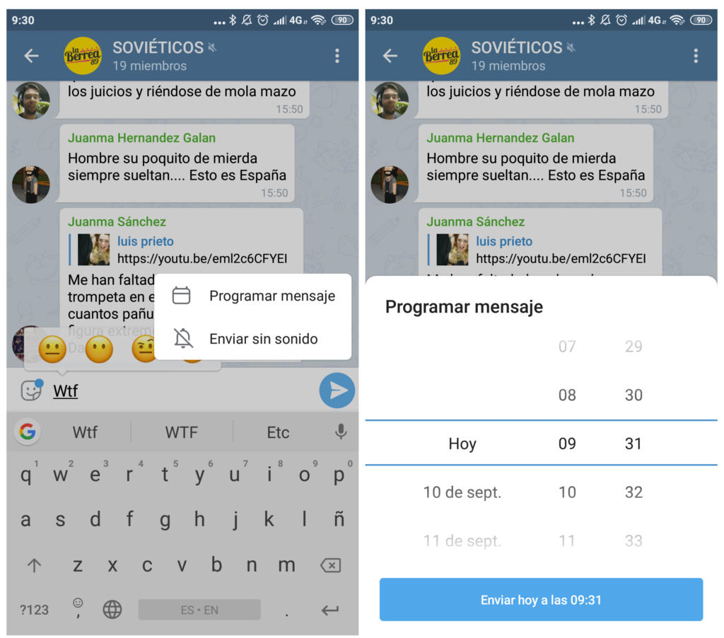 Así Puedes Programar Mensajes En Telegram Applicantes Información Sobre Apps Y Juegos Para 3495