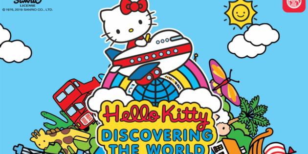 Hello Kitty se convierte en mochilera en Hello Kitty Descubriendo el Mundo