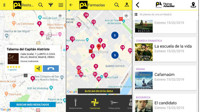 Busca y encuentra empresas con la app de Páginas Amarillas
