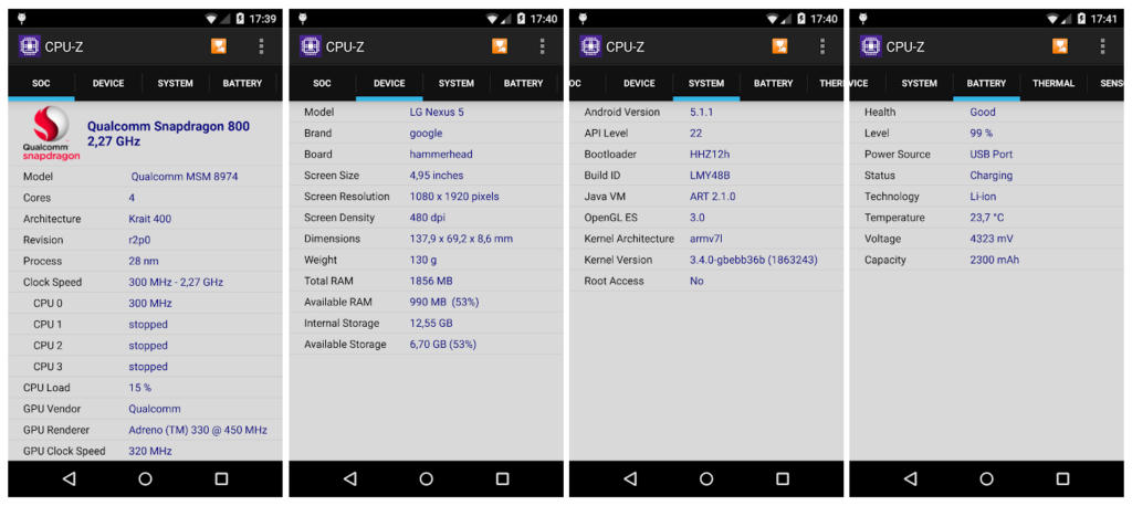 CPU-Z, la app para saber cuáles son las especificaciones técnicas de tu smartphone