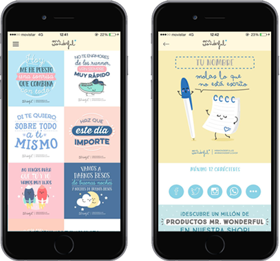 Comparte las mejores frases de Mr. Wonderful con su app oficial