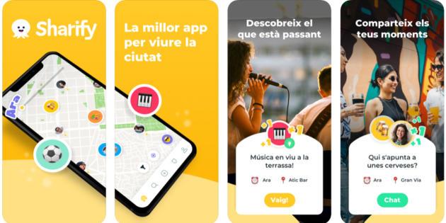 Sharify, la app para saber qué pasa en tu ciudad y dónde