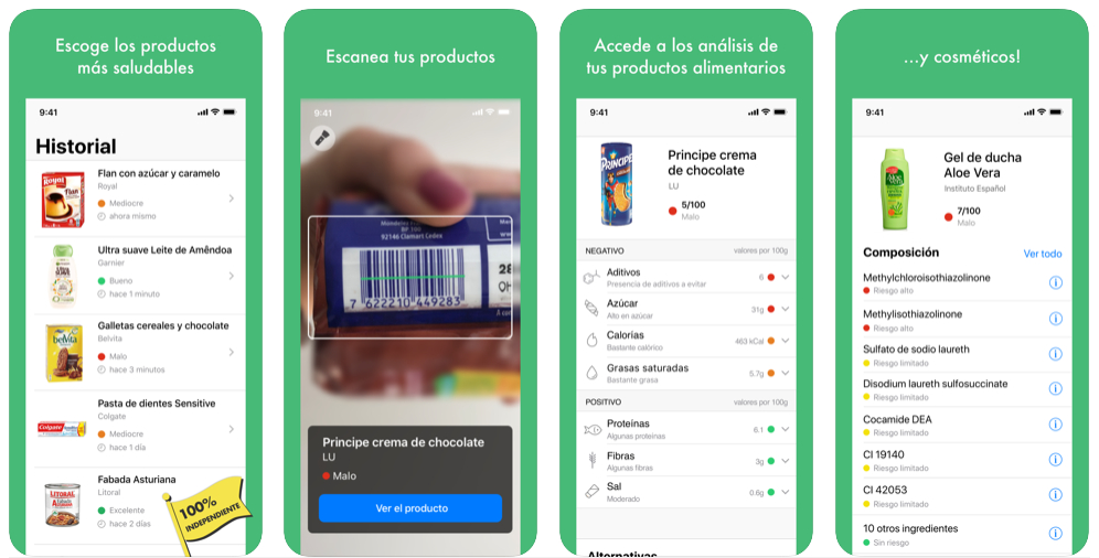 Una app de alimentación para alergias e intolerancias alerta sobre Yuka y las apps de escaneo de productos