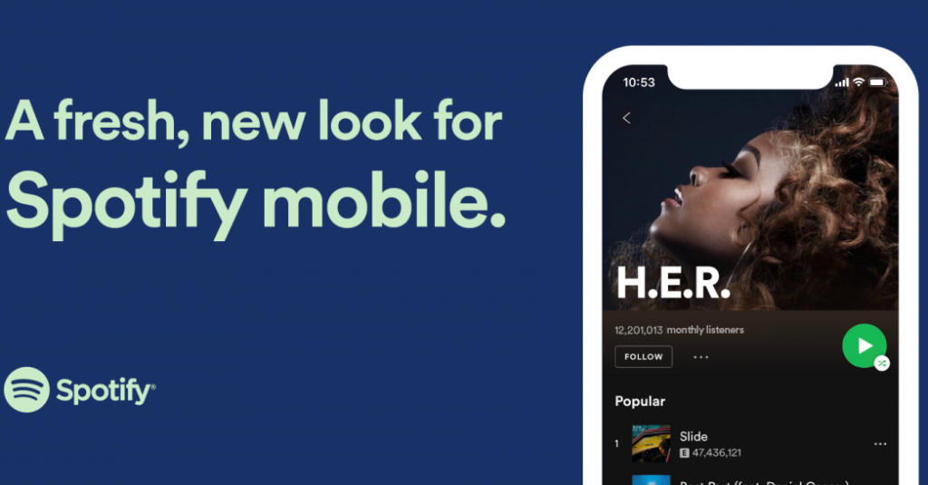 La app de Spotify para iOS renueva su diseño